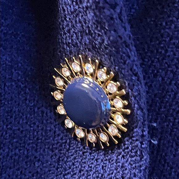 St. John new 2 piece suit, blue/purple, size 8, made in USA, sparkly skirt! - Picture 7 of 17